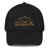 MOUNTAINS DAD HAT GOLD