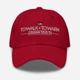 TO WALK AND TO WARN DAD HAT