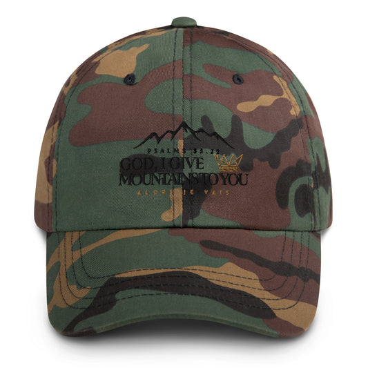 GOD I GIVE YOU MOUNTAINS DAD HAT