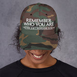 REMEMBER WHO YOU ARE DAD HAT BLESS