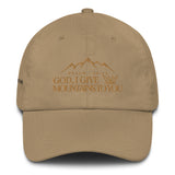 MOUNTAINS DAD HAT GOLD