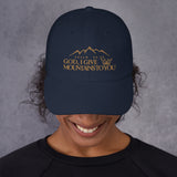 MOUNTAINS DAD HAT GOLD