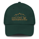 MOUNTAINS DAD HAT GOLD