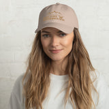 MOUNTAINS DAD HAT GOLD