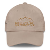 MOUNTAINS DAD HAT GOLD