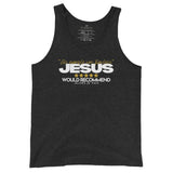 JESUS: 5 STARS!!!!! HIS EXAMPLE WAS FLAWLESS UNISEX TANK TOP