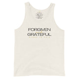 FORGIVEN + GRATEFUL UNISEX TANK TOP (W)