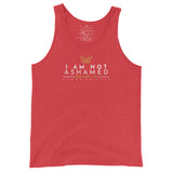 I AM NOT ASHAMED UNISEX TANK TOP (STYLE3)