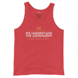 WE UNDERSTAND THE ASSIGNMENT UNISEX TANK TOP