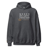 JESUS IS LOVE WELL SAID Hoodie *CLASSIC +FAV