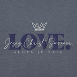 THE LOVE HOODIE - LOVE IS JESUS CHRIST SAVIOR *CC BLACK + GREY