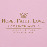 HOPE-FATIH-LOVE 1COR13 HOODIE *GOLD-V2