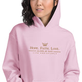 HOPE | FAITH | LOVE | 1 COR13 HOODIE *2ND EDITION-GOLD
