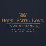 HOPE-FATIH-LOVE 1COR13 HOODIE *GOLD-V2