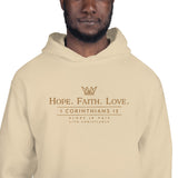 HOPE-FATIH-LOVE 1COR13 HOODIE *GOLD-V2