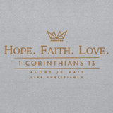 HOPE-FATIH-LOVE 1COR13 HOODIE *GOLD-V2