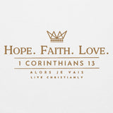 HOPE-FATIH-LOVE 1COR13 HOODIE *GOLD-V2