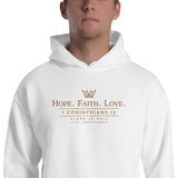 HOPE-FATIH-LOVE 1COR13 HOODIE *GOLD-V2