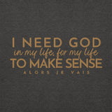 I NEED GOD GOLD LUX HOODIE