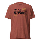 I AM NOT ASHAMED OF THE GOSPEL AJV TEE *CCB-BOLD!
