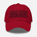 GODS TRUTH WILL WORD HAT