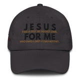 JESUS FOR ME MESSENGER DAD HAT
