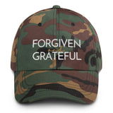 FORGIVEN + GRATEFUL  DAD HAT