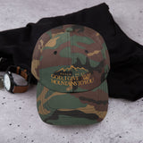 MOUNTAINS DAD HAT GOLD