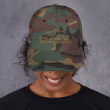 MOUNTAINS DAD HAT GOLD
