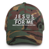 JESUS FOR ME DAD HAT