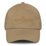 I AM NOT ASHAMED DAD HAT (GOLD EDITION-W)
