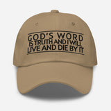 GODS TRUTH WILL WORD HAT