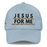 JESUS FOR ME MESSENGER DAD HAT