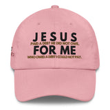 JESUS FOR ME MESSENGER DAD HAT