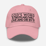 GODS TRUTH WILL WORD HAT