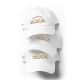 MOUNTAINS DAD HAT GOLD