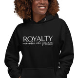 LUX BLK HOODIE ROYALTY - RMEMEBER WHO YOU ARE..