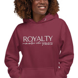 LUX BLK HOODIE ROYALTY - RMEMEBER WHO YOU ARE..