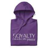 LUX BLK HOODIE ROYALTY - RMEMEBER WHO YOU ARE..