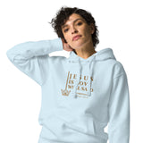 JESUS IS LOVE WELL SAID GOLD LUX HOODIE