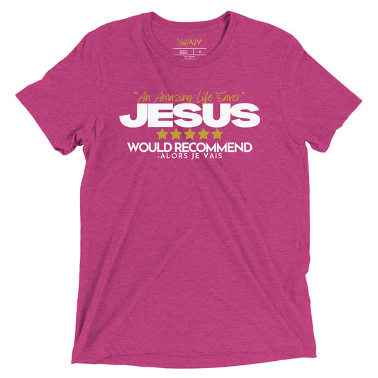 JESUS - 5 STARS - AN AMAZING LIFE SAVER AJV TEE  *CCW-LOVE